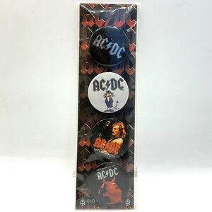 AC DC. Enamel Lapel Pin Set of 4      NEW